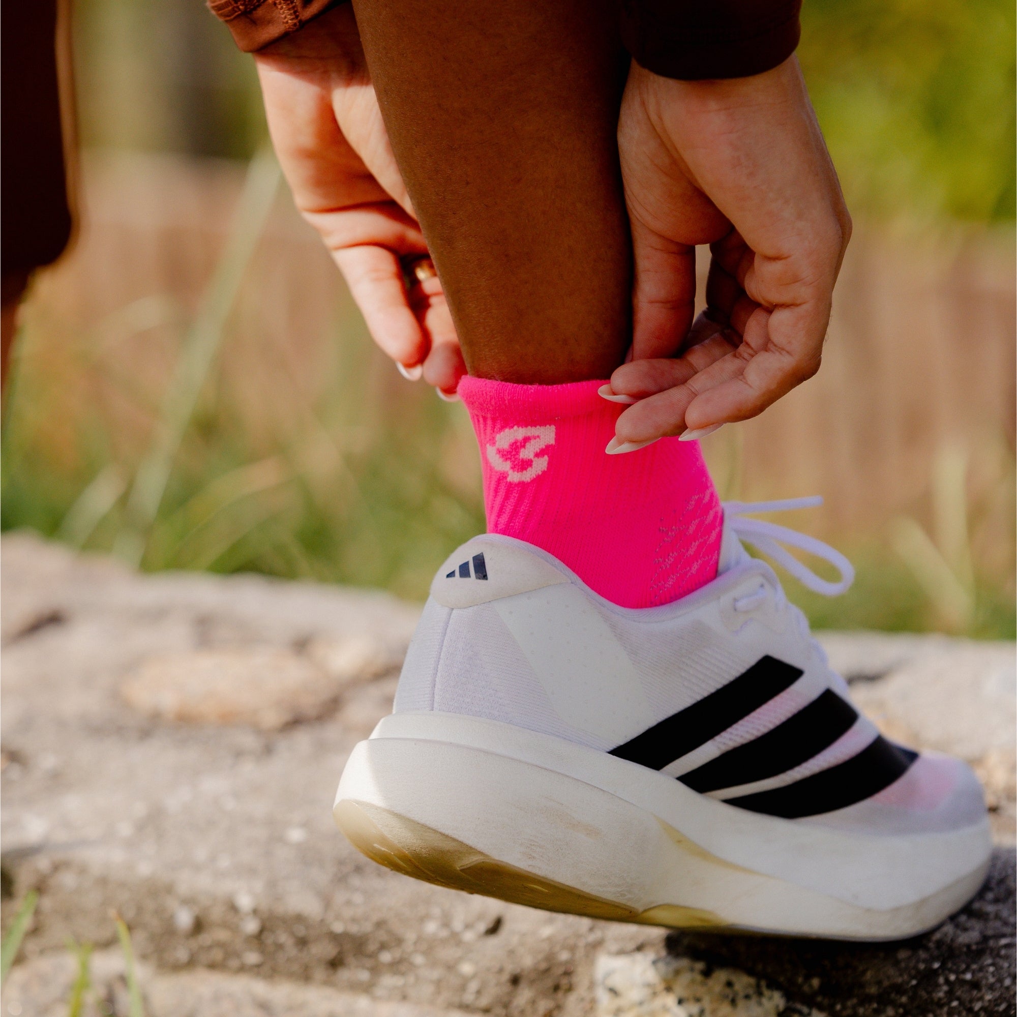 Meia Esportiva Liftus Performance - Cano Curto | Rosa Pink