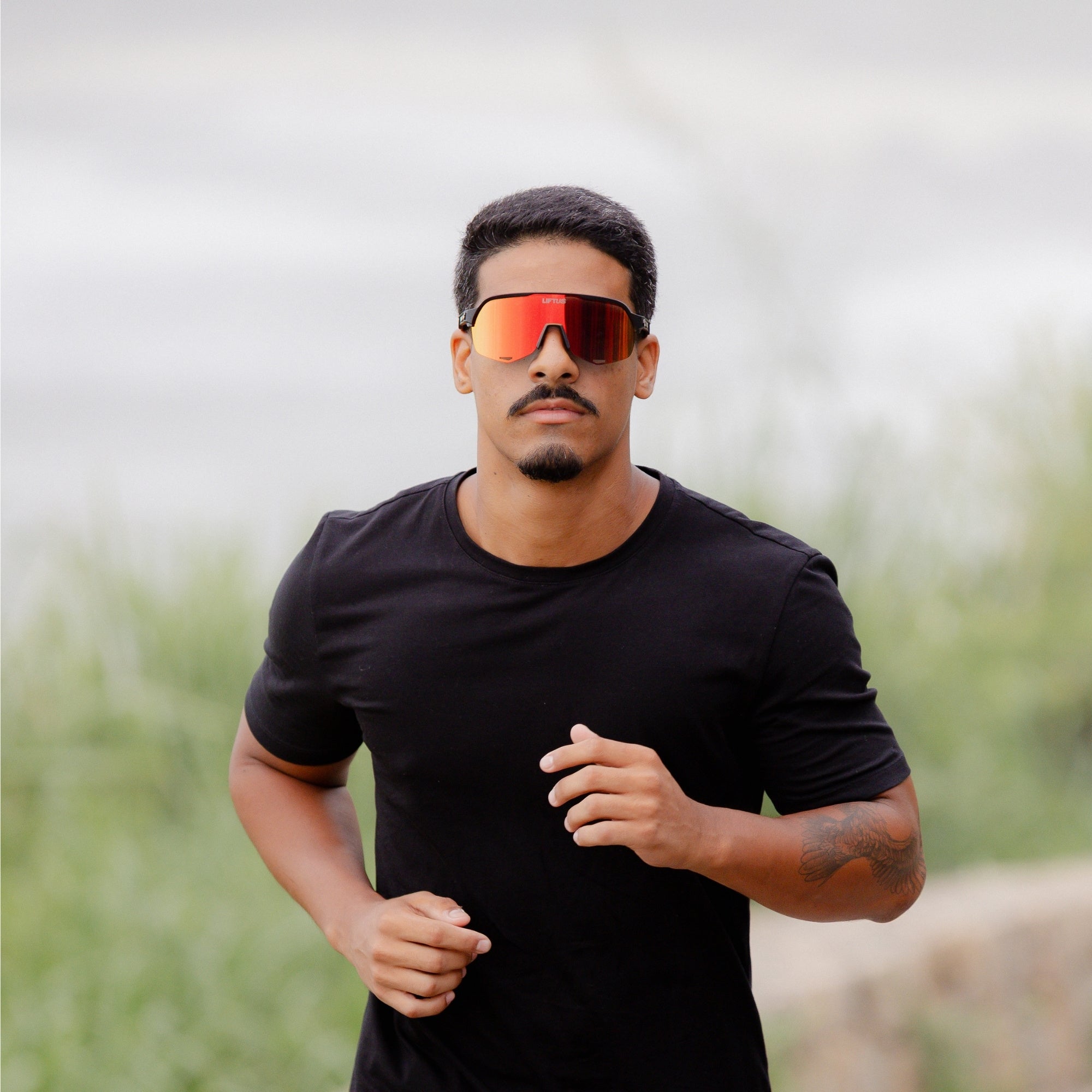 Óculos de Sol Esportivo Liftus Flow - Vermelho Espelhado | Preto