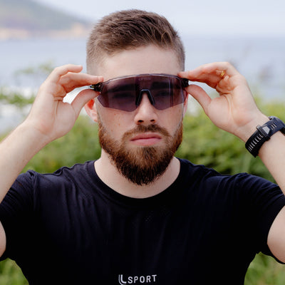 Óculos de Sol Esportivo Liftus Core - Preto Fotocromático | Cinza Transparente