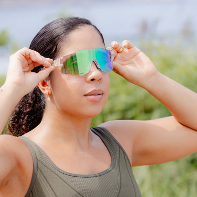 Óculos de Sol Esportivo Liftus Rise - Verde Fotocromático | Transparente