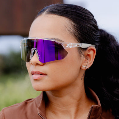 Óculos de Sol Esportivo Liftus Core - Roxo Espelhado | Transparente