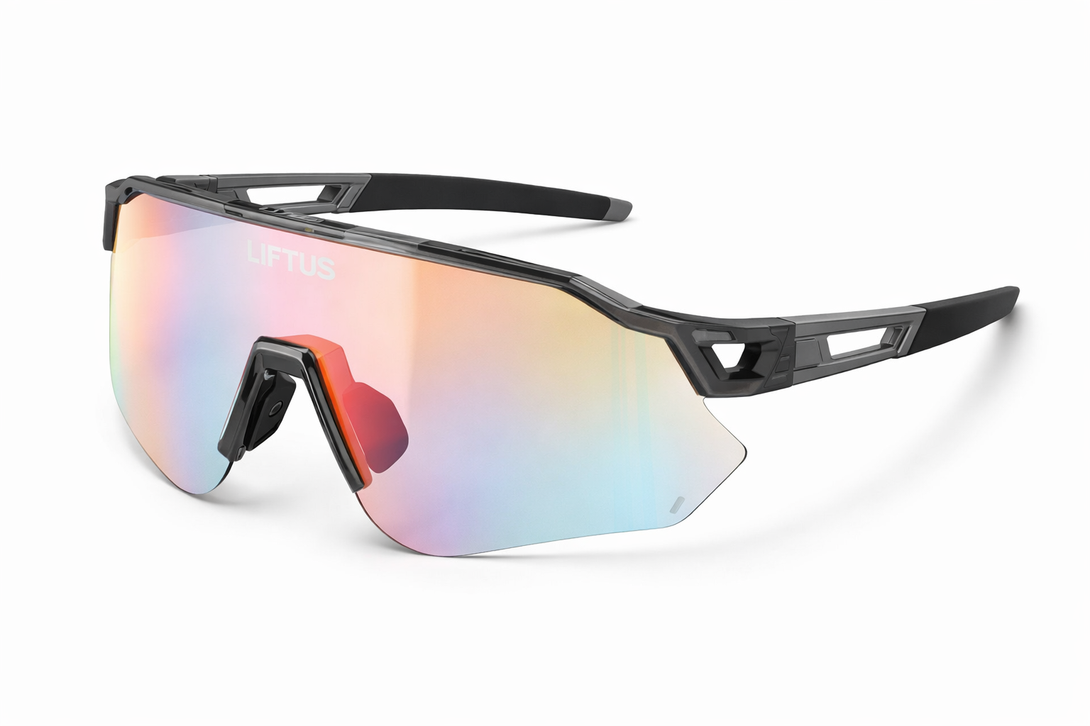 Óculos de Sol Esportivo Liftus Core - Vermelho Fotocromático | Cinza Transparente