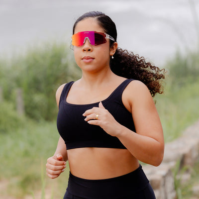 Óculos de Sol Esportivo Liftus Rise - Vermelho e Roxo Espelhado | Transparente