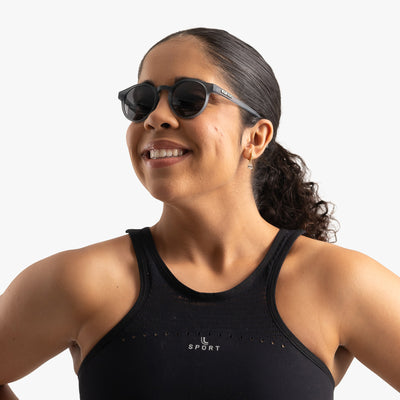 Óculos de Sol Casual Liftus Breeze - Preto | Cinza Transparente
