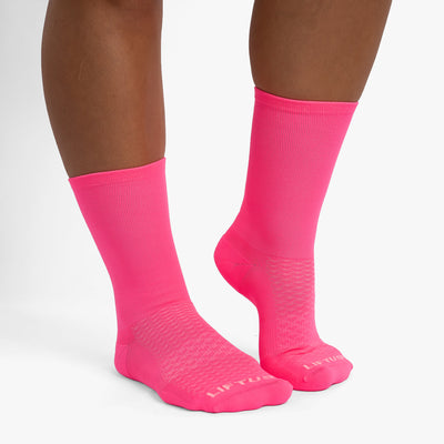 Meia Esportiva Liftus Performance - Cano Alto | Rosa Pink