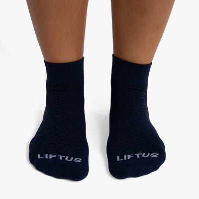 Meia Esportiva Liftus Performance - Cano Curto | Azul Marinho