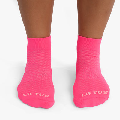 Meia Esportiva Liftus Performance - Cano Curto | Rosa Pink