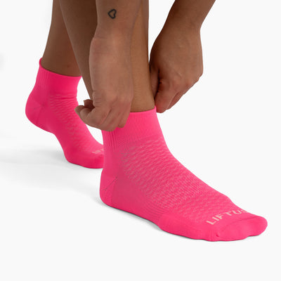 Meia Esportiva Liftus Performance - Cano Curto | Rosa Pink