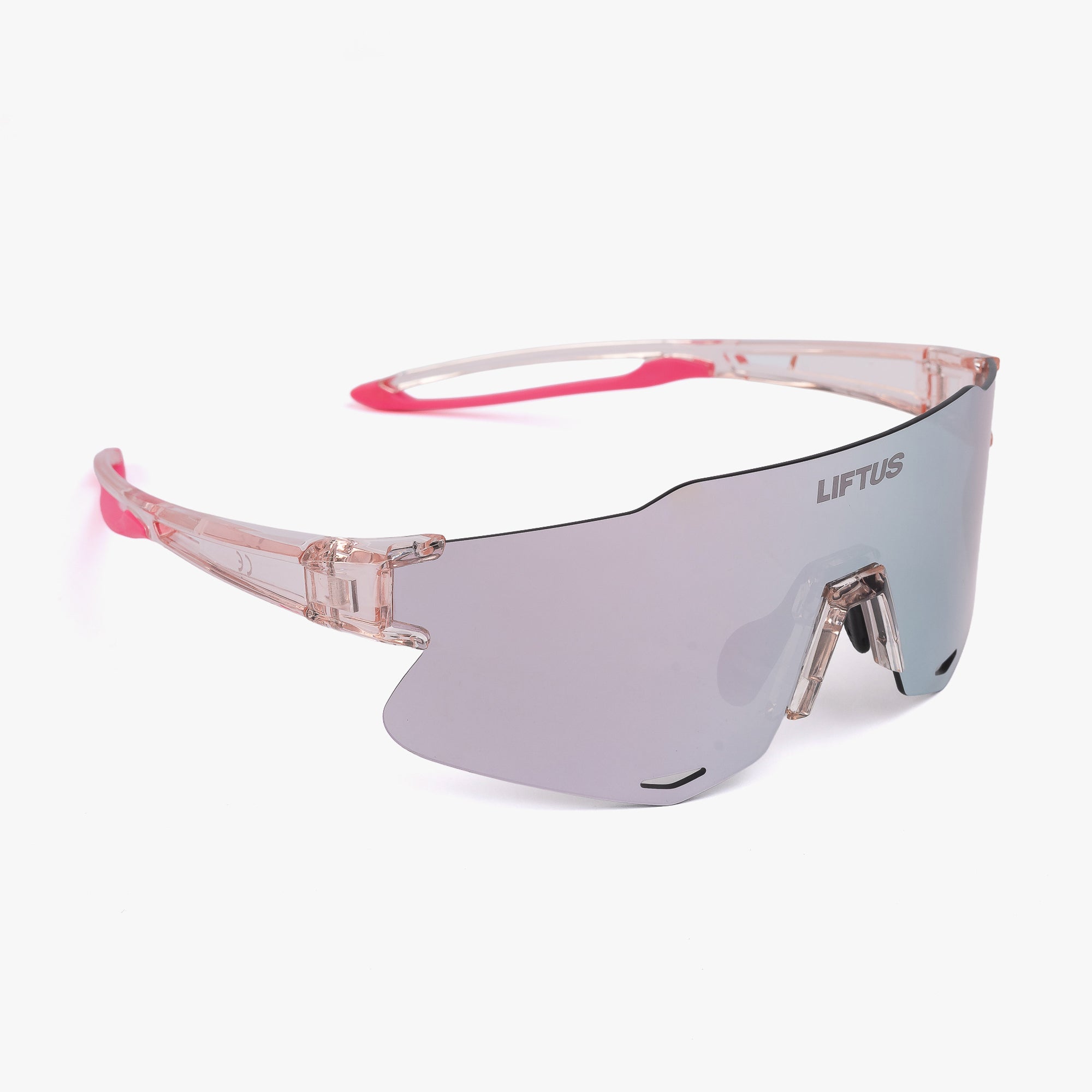 Óculos de Sol Esportivo Liftus Rise - Rosa Espelhado | Rosa Transparente