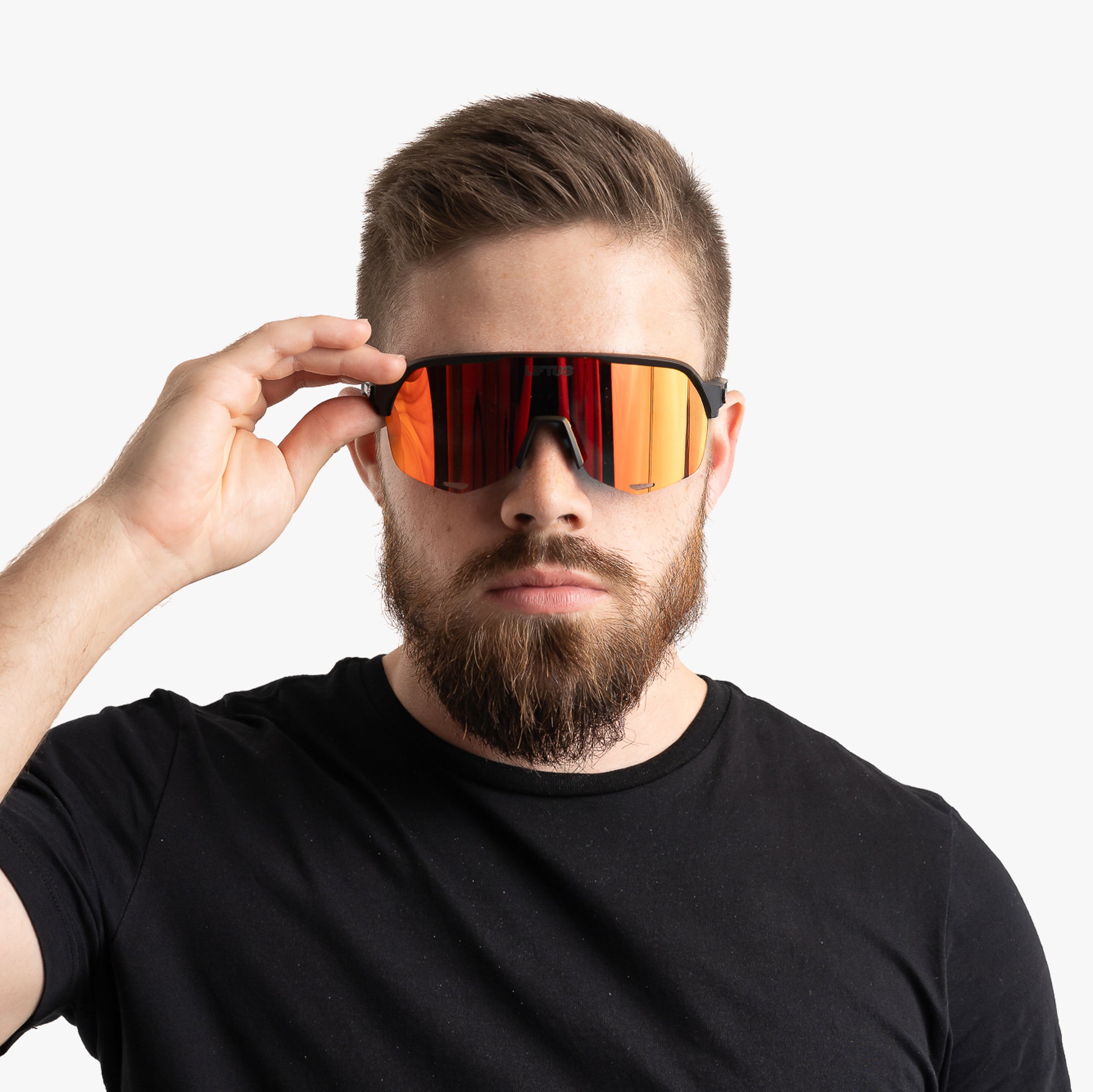 Óculos de Sol Esportivo Liftus Flow - Vermelho Espelhado | Preto