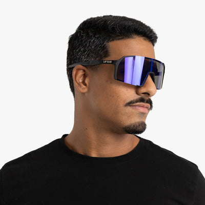 Óculos de Sol Esportivo Liftus Pace - Azul Espelhado | Preto