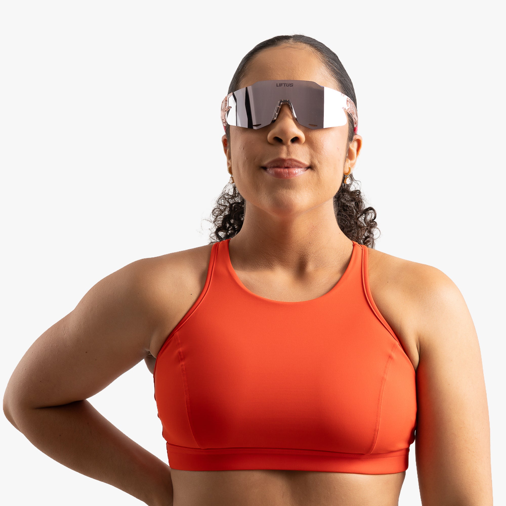 Óculos de Sol Esportivo Liftus Rise - Rosa Espelhado | Rosa Transparente