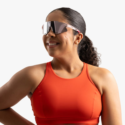 Óculos de Sol Esportivo Liftus Rise - Rosa Espelhado | Rosa Transparente