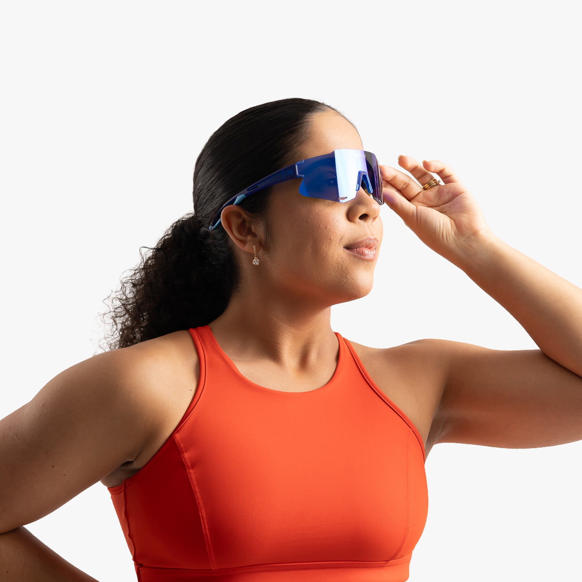 Óculos de Sol Esportivo Liftus Rise - Azul Espelhado | Azul Transparente
