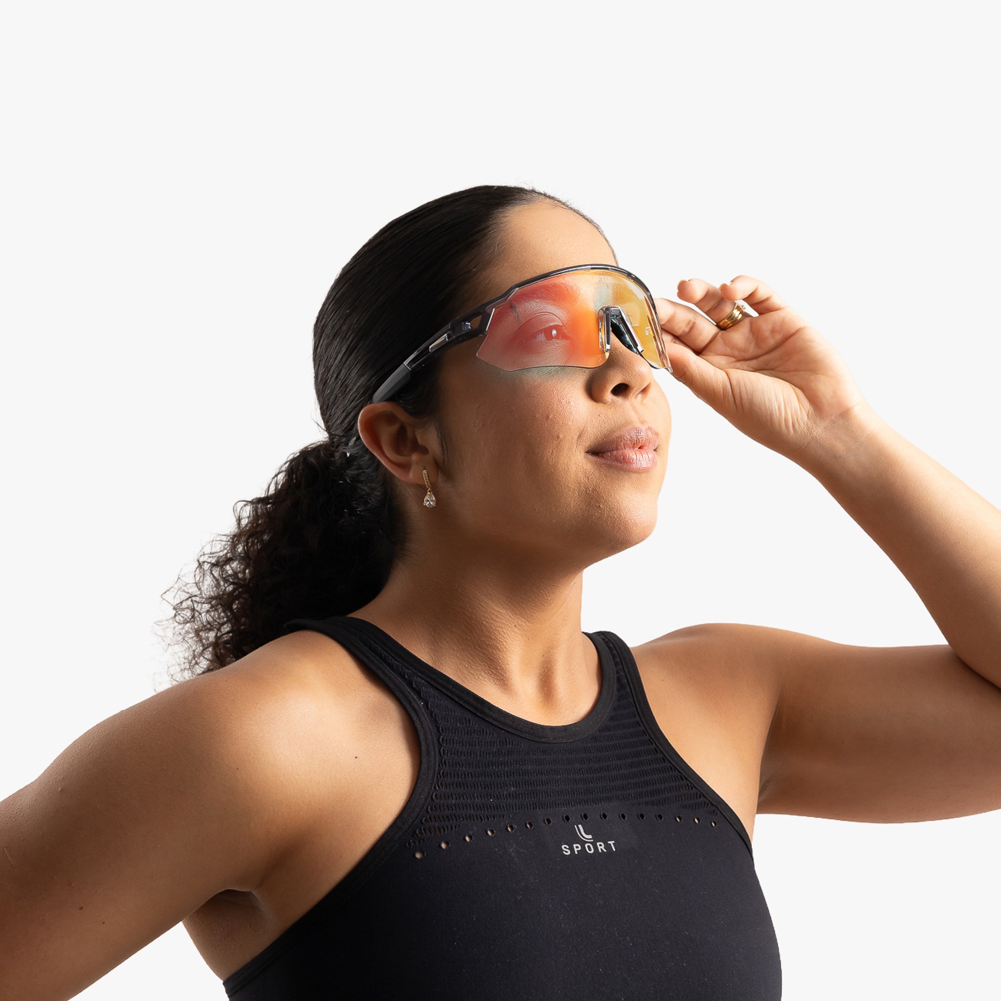 Óculos de Sol Esportivo Liftus Core - Vermelho Fotocromático | Cinza Transparente