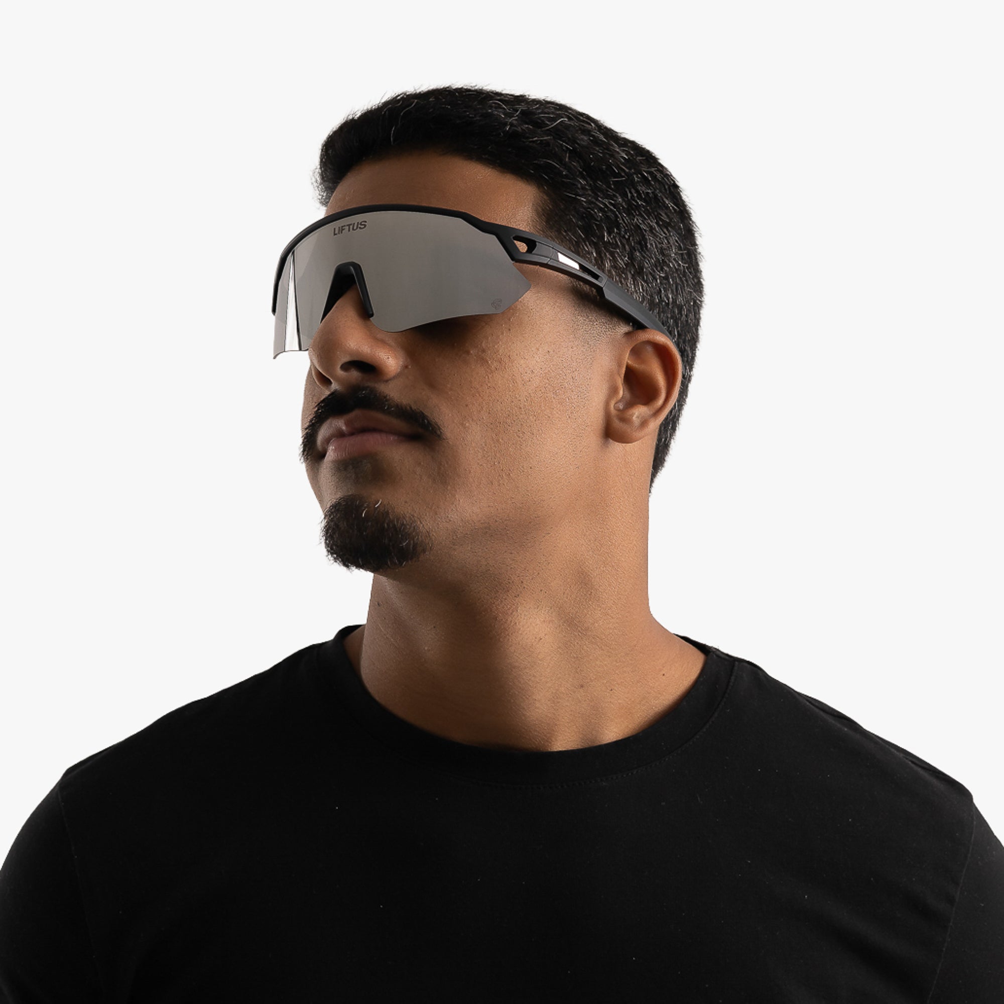 Óculos de Sol Esportivo Liftus Core - Prata Espelhado | Preto