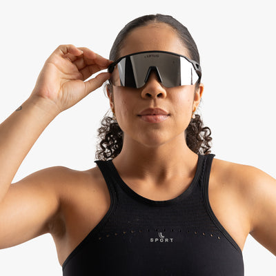 Óculos de Sol Esportivo Liftus Core - Prata Espelhado | Preto
