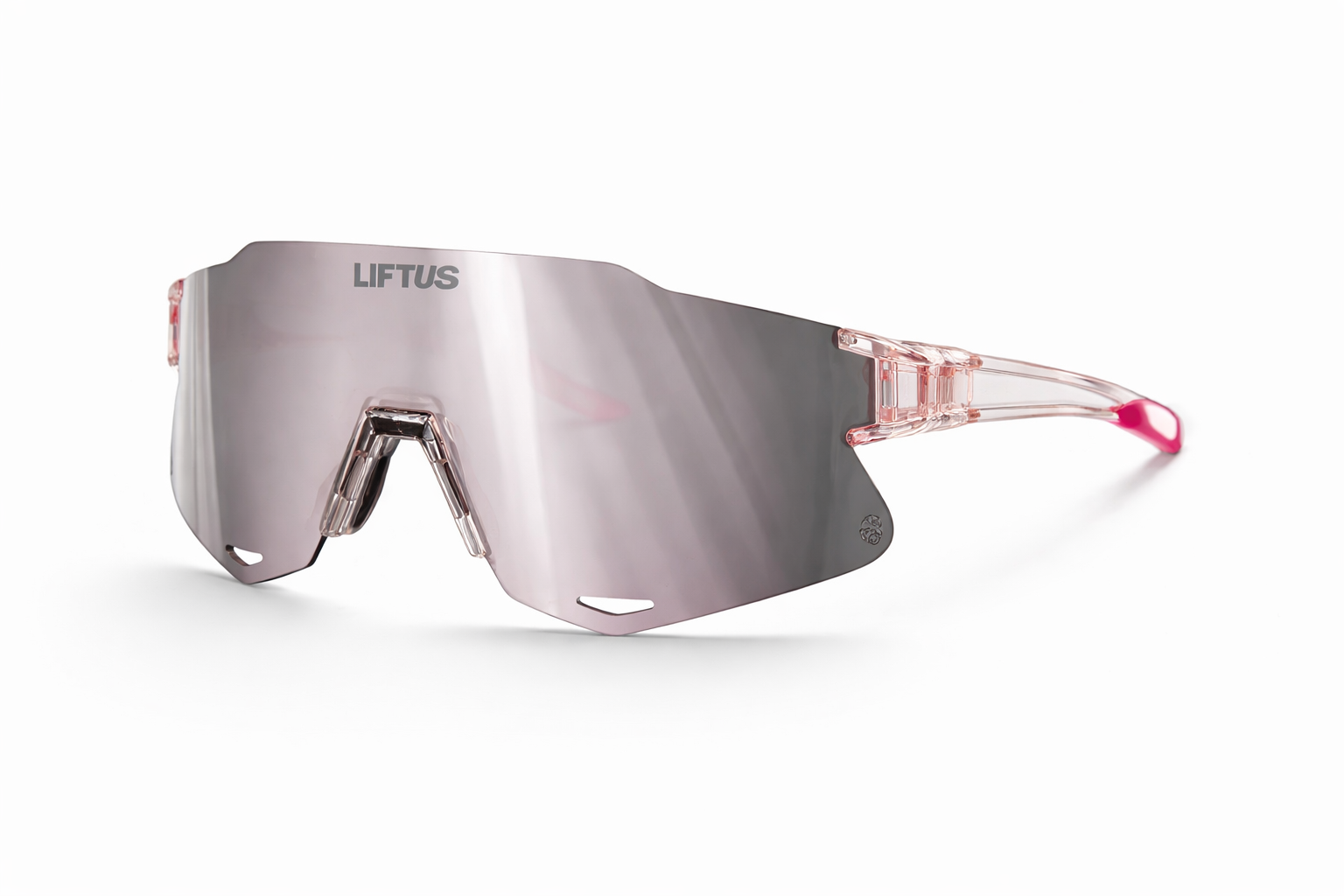 Óculos de Sol Esportivo Liftus Rise - Rosa Espelhado | Rosa Transparente